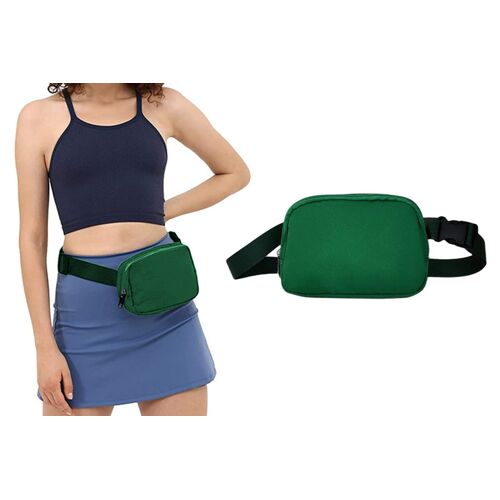 Sac banane bandoulière ajustable pour hommes et femmes - Mini pochette étanche pour activités de plein air