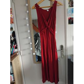 Robe Longue De Soirée Rouge Foncé