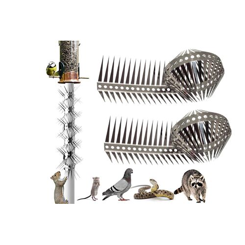 Pics Anti-Oiseaux En Acier Inoxydable Pour Pigeons Et Petits Oiseaux - Lot De 2 - Utilisation Extérieure
