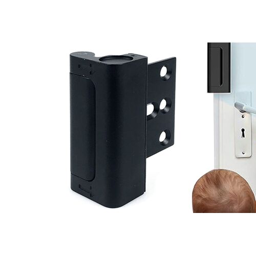 Loquet de renforcement pour serrure de porte de sécurité domestique, construction métallique et 8 vis