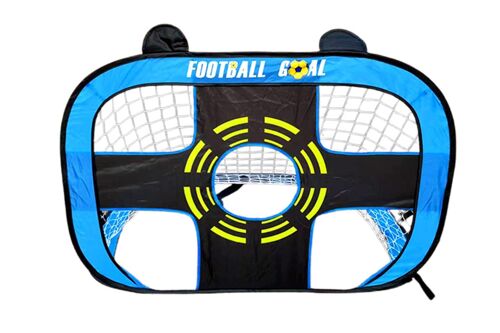 Kit De But De Football Portable Pour L'entraînement Dans Le Jardin - Bleu, 120 X 80 X 80 Cm, Comprend Un Sac De Transport Et Des Accessoires
