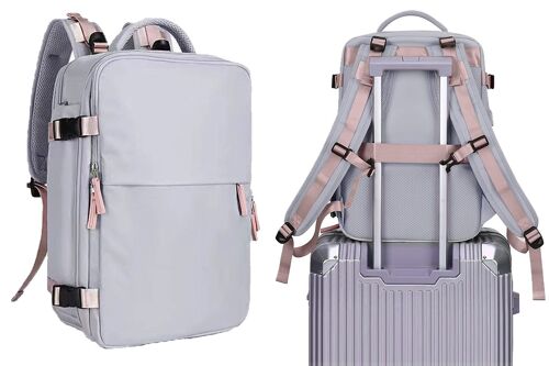 Sac à dos de voyage pour ordinateur portable avec compartiment à chaussures et conception résistante à l'eau pour la randonnée et l'utilisation quotidienne
