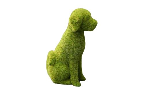 Décoration De Jardin En Peluche Représentant Un Chien Assis, Pour L'intérieur Et L'extérieur
