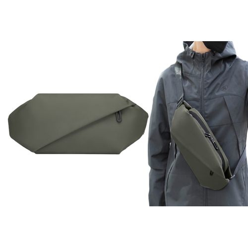 Sac bandoulière ajustable et résistant à l'eau avec poches dissimulées et multiples options de port