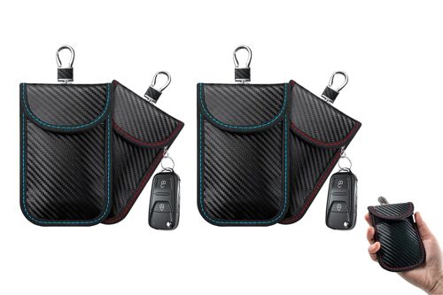 Lot De 4 Pochettes Faraday De Blocage Rfid Pour Porte-Clés Et Petits Appareils Électroniques
