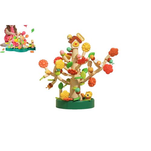 Jeu de construction de fleurs en 91 pièces pour enfants - Jouet d'imitation de jardinage