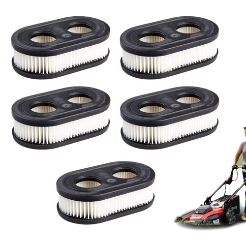 Lot de 5 filtres à air pour moteurs de tondeuses à gazon Briggs & Stratton séries 798452, 593260, 5432K et 550E-550EX