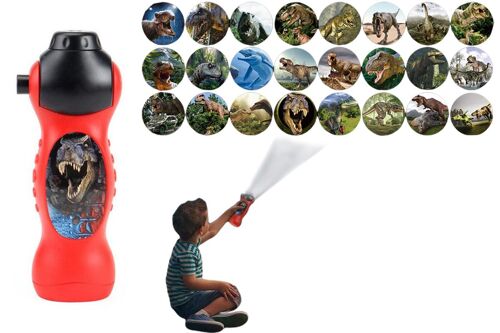Lampe Torche Projecteur Dinosaure Pour La Décoration De Chambre D'enfant Avec 24 Images Et Disques De Diapositives