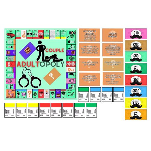 Jeu De Société Pour Couples Opoly Adulte, Jeu De Cartes Intime Pour Une Soirée En Amoureux