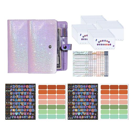 Classeur De Budget A6 Avec Enveloppes Et Feuilles De Budget - Lot De 2