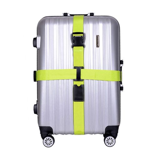 Sangle de bagage réglable pour valise - Ceinture de voyage en nylon vert