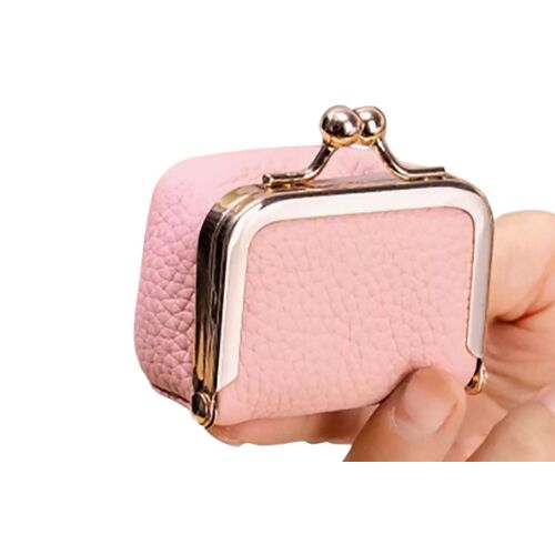 Mini Étui De Voyage En Cuir Pour Bijoux Avec Clip Doré, Organisateur De Bijoux Compact Pour Boucles D'oreilles, Bagues Et Colliers
