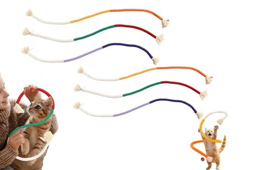 Lot De 6 Cordes À Mâcher Pour Chatons, Jouet À Mâcher Pour Chats D'intérieur