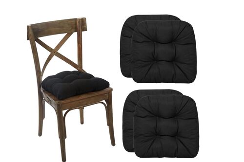 Lot de 2 coussins de chaise de salle à manger antidérapants universels pour chaises en osier et tatami