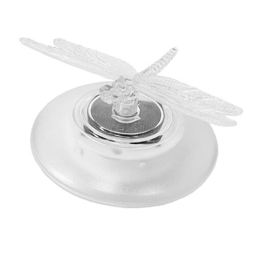 Lampes solaires flottantes pour piscine - Motif papillon/libellule, LED étanches, couleurs changeantes, autonomie de 8 heures