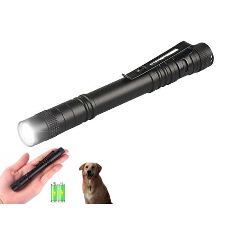 Mini Lampe Torche Led Stylo Avec Clip, Lampe Torche Portable Pour Le Camping, La Randonnée Et La Pêche