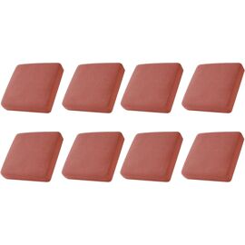 Lot de 8 housses extensibles pour coussins de canapé - Rouge, compatibles avec la plupart des coussins, faciles à installer, tissu résistant