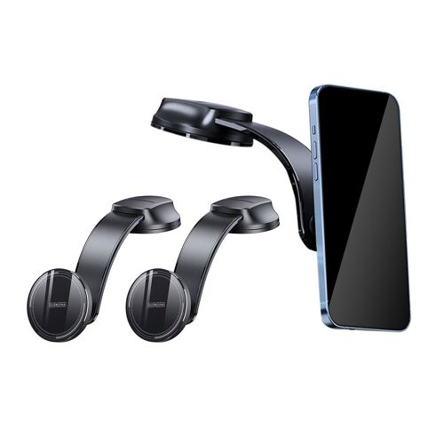 Lot de 2 supports de téléphone sans fil 15 W pour voiture, compatibles avec iPhone 12/13/14/15, avec ventouse réglable.