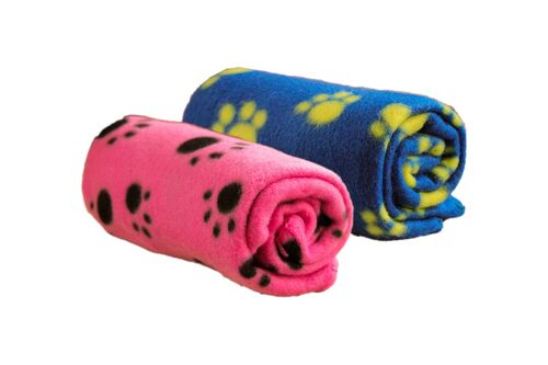 Lot De 2 Couvertures Pour Chiens Et Chats, En Polaire, 100 X 70 Cm, Lavables En Machine, Idéales Pour Les Voyages Et La Protection Du Canapé.