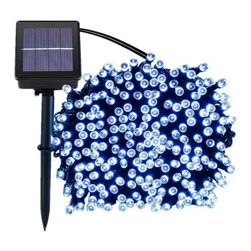 Guirlande Lumineuse Solaire De 200 Led Avec 8 Modes D'éclairage Pour La Décoration Intérieure Et Extérieure