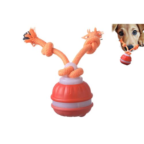 Balle Interactive Pour Chien, Rechargeable Par Usb Et Activée Par Le Mouvement, Pour Petits Chiens - Orange