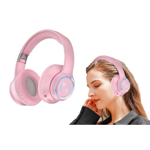 Casque Bluetooth supra-auriculaire avec réduction de bruit - Rose