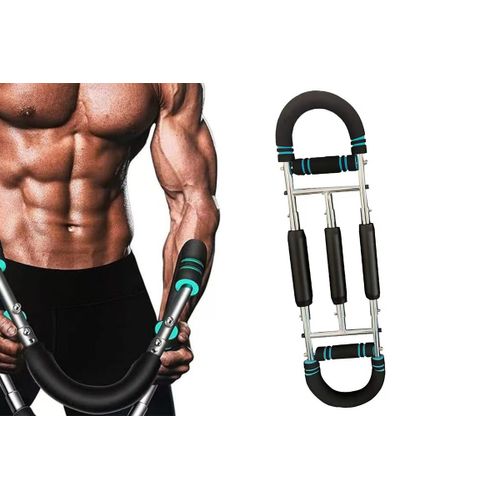Appareil De Musculation Des Bras Twister Réglable Avec 3 Ressorts Pour Les Exercices Des Bras Et De La Poitrine - Bleu