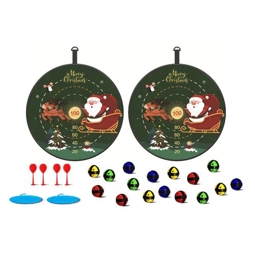 Jeu de fléchettes de Noël avec 12 boules collantes et accessoires pour s'amuser en famille