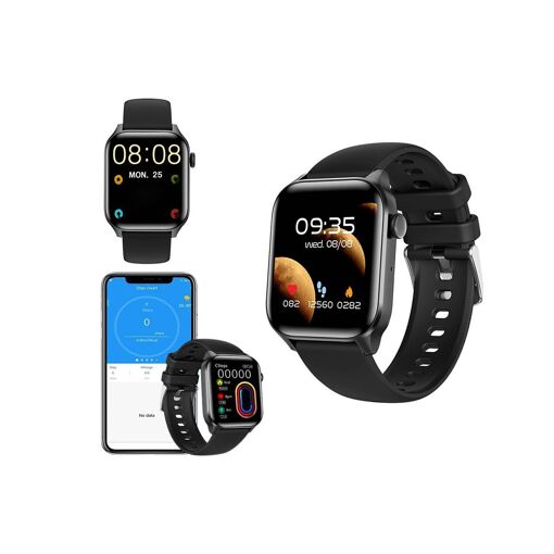 Black connected watch - Wee'Plug SB7
