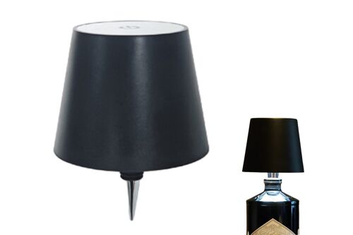 Lampe Bouteille Led Sans Fil À Intensité Variable Avec Commande Tactile - 3 Options De Couleur, Rechargeable, Alimentation Usb