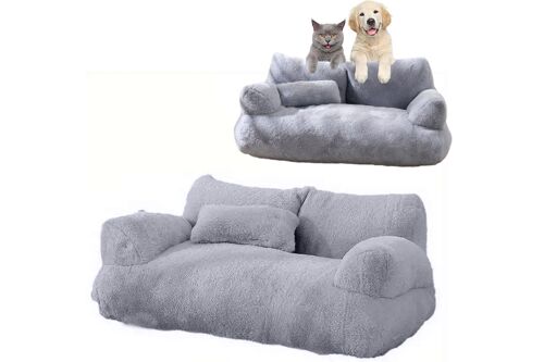 Canapé-Lit Pour Chats Et Chiens, Nid Douillet En Peluche Lavable Avec Oreiller, Chaud En Hiver, Antidérapant, Différentes Tailles