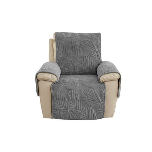 Housse De Canapé Inclinable Avec Poches Pour Animaux Et Enfants - Gris Foncé