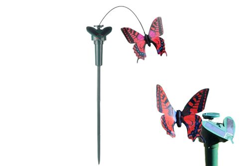 Décoration De Jardin Colibri Solaire Volant Avec Panneau Solaire Et Piquet En Bois