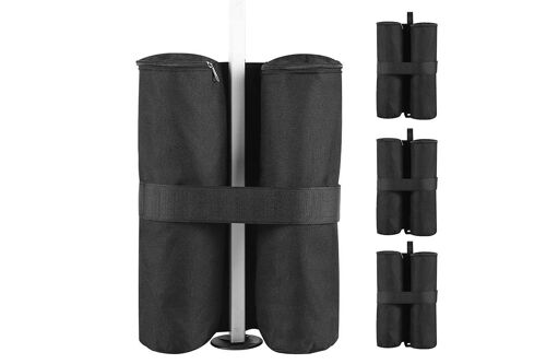 Lot De 4 Sacs De Lestage Pour La Stabilité Des Tentes Pliantes, En Tissu Oxford 600d, Supportant Jusqu'à 25 Kg