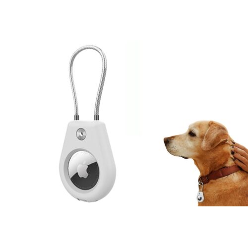 Lot de 2 supports AirTag avec porte-clés pour Apple AirTag, étuis de protection pour clés et bagages