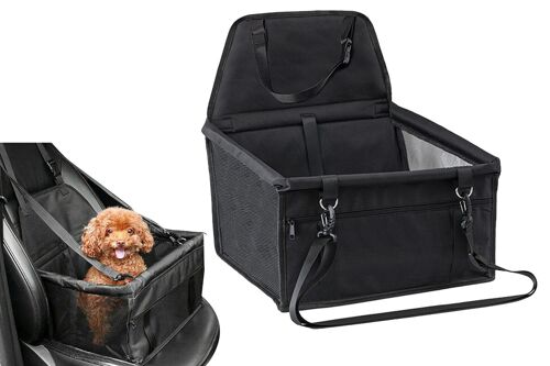 Siège Rehausseur De Voiture Pour Petits Chiens - Transporteur De Sécurité Portable Avec Rangement
