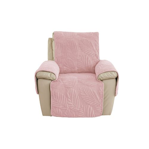 Housse De Canapé Inclinable Avec Poches Pour Animaux Et Enfants - Tissu Doux, Non Imperméable, Lavable En Machine, Rose Pâle