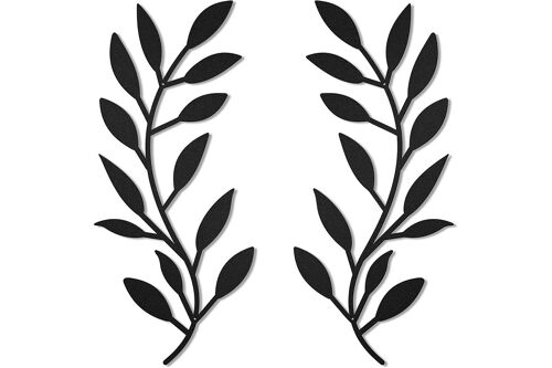 Décoration murale en feuille de métal pour salon, chambre, couloir - Style rustique