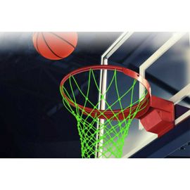 Filet De Basket-Ball Lumineux Portable Pour Une Utilisation En Extérieur - Filet En Nylon Lumineux Pour L'entraînement Nocturne, Compatible Avec Les Paniers De Basket-Ball Standard