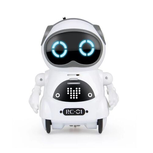 Mini robot interactif télécommandé pour enfants - Parle, chante, danse, raconte des histoires, reconnaissance vocale