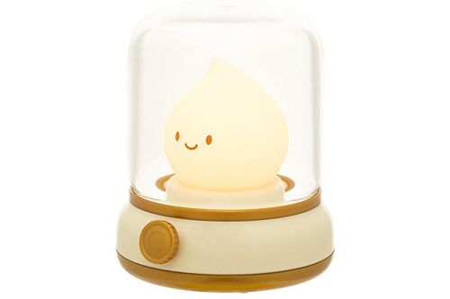 Lampe À Pétrole Led Veilleuse Avec Effet Flamme À Intensité Variable Et Minuterie, Lampe De Bureau Rechargeable