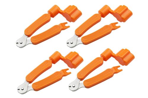 Outil De Remplacement De Cordes De Guitare 3 En 1 (4 Pièces) Avec Enrouleur, Coupe-Cordes Et Extracteur De Chevilles De Chevalet