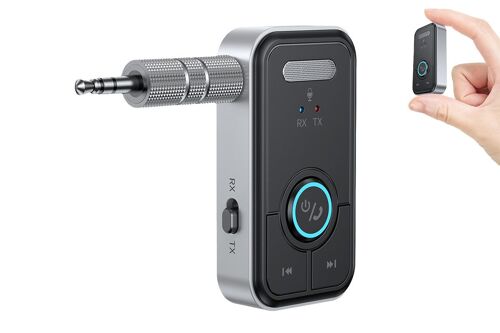 Émetteur-récepteur Bluetooth 5.3 avec entrée auxiliaire 3,5 mm pour autoradio et casque audio