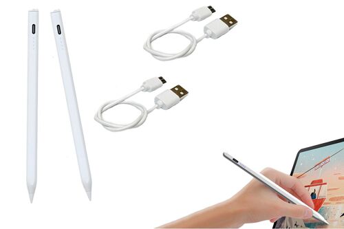 Stylets pour Apple iPad (6e à 10e génération), iPad Air (3e à 5e génération), iPad Mini (5e et 6e génération) et iPad Pro (1re à 6e génération) - Lot de 2