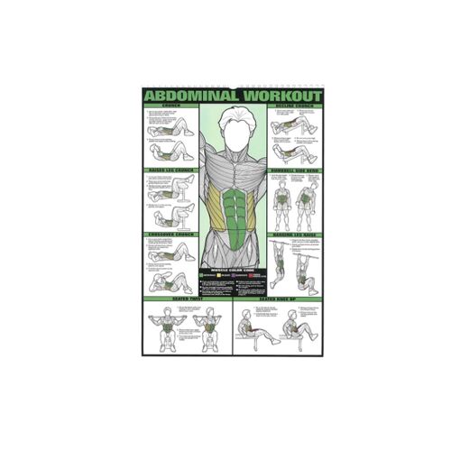 Affiche D'exercices Pour Un Entraînement Complet Du Corps - Abdominaux, Biceps, Pectoraux, Dos, Triceps, Jambes - Décoration Murale Pour Salle De Sport