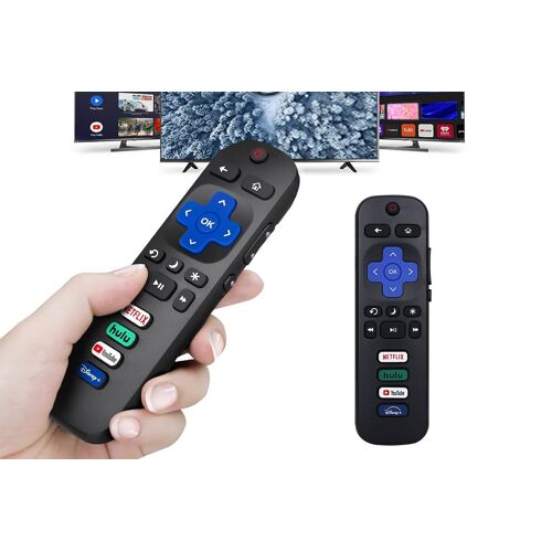 Télécommande de remplacement pour Roku TV compatible avec Netflix, Hulu et YouTube