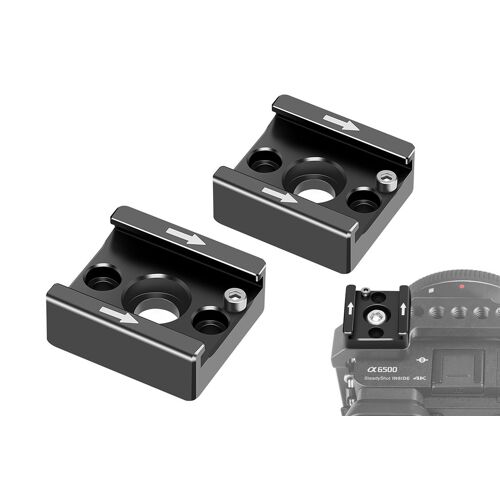 Adaptateur de griffe porte-accessoires pour appareil photo avec trou fileté - Lot de 2