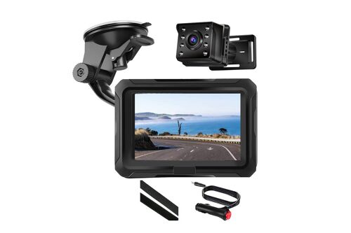 Moniteur de siège auto arrière 1080p avec vision nocturne et caméra grand angle de 150° pour la sécurité des enfants