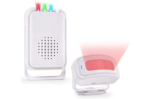 Alarme sans fil à détecteur de mouvement avec sonnette de porte pour la sécurité des entreprises et des habitations