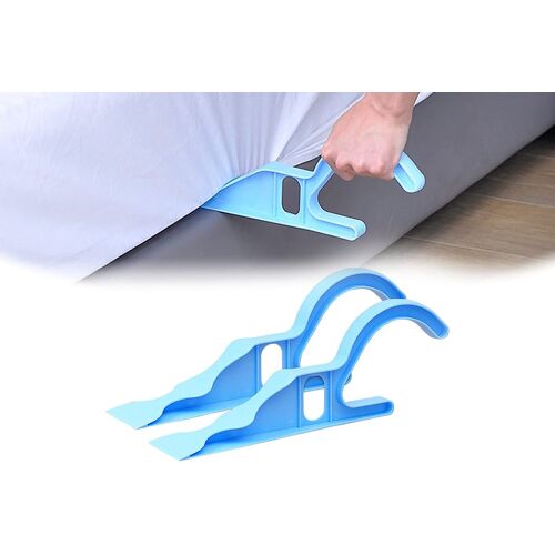 Ensemble De 2 Outils Pour Soulever Le Matelas Et Changer Facilement Les Draps, Conception Ergonomique En Forme De Cale.